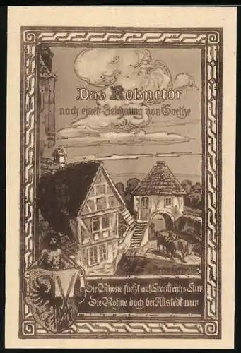 Notgeld Allstedt 1921, 50 Pfennig, Rohnetor