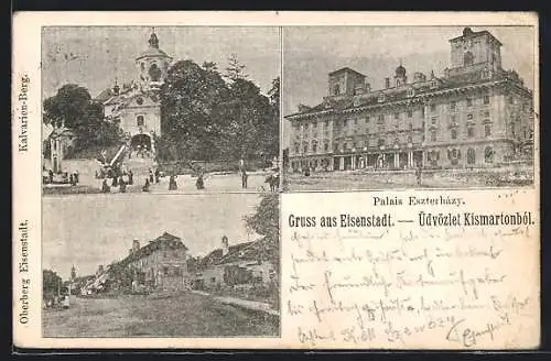 AK Eisenstadt, Kalvarien-Berg, Palais Esterházy, Oberberg