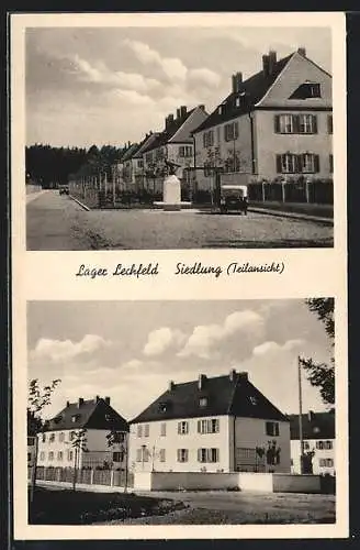 AK Lager Lechfeld, Teilansichten aus der Siedlung