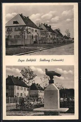 AK Lager Lechfeld, Teilansicht der Siedlung