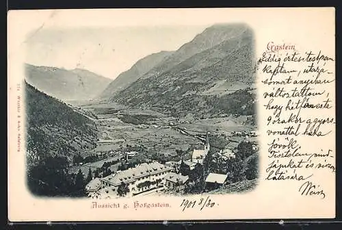 AK Gastein, Aussicht gegen Hofgastein