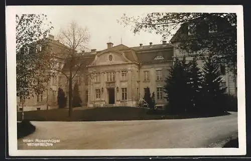 AK Wien, Sanatorium Rosenhügel, Eingang