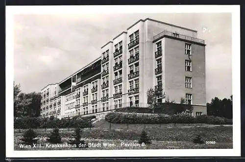 AK Wien, Krankenhaus der Stadt Wien, Pavillon 8