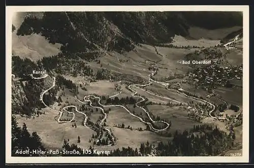 AK Bad Oberdorf, Talpanorama mit dem Pass