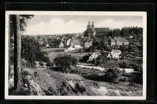 AK Walldürn, Teilansicht mit Kirche