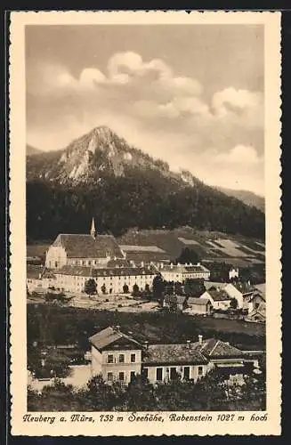 AK Neuberg a/Mürz, Rabenstein und Bahnhof