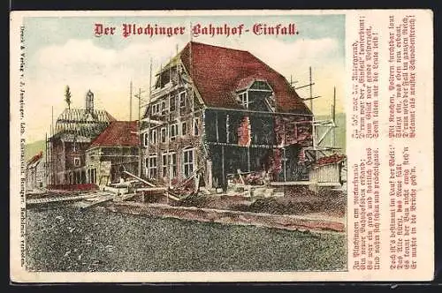 AK Plochingen, Der Plochinger Bahnhof-Einfall