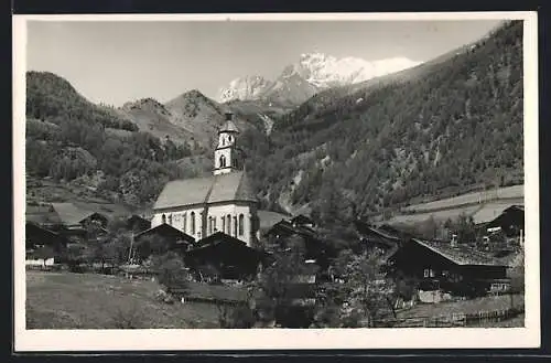 AK Virgen, Obermauern mit Kirche