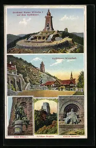 AK Kyffhäuser, Denkmal Kaiser Wilhelm I., Wirtschaft, Friedrich Barbarossa