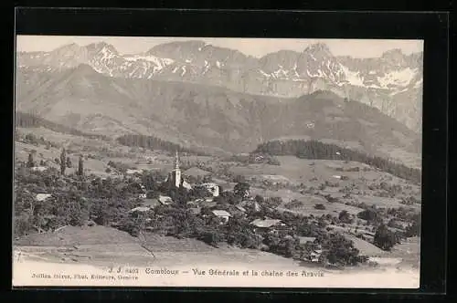 AK Combloux, Vue générale et la chaine des Aravis