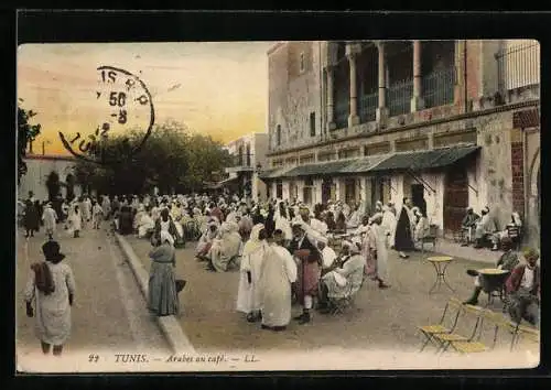 AK Tunis, Arabes au Cafe