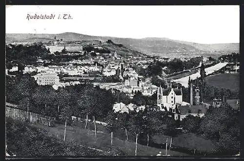 AK Rudolstadt i. Th., Gesamtansicht