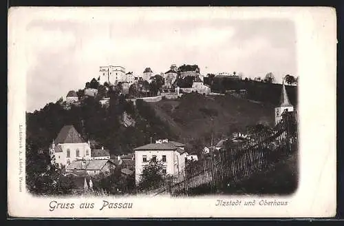 AK Passau, Ansichten von Ilzstadt und Oberhaus