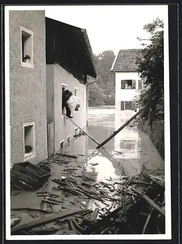 AK Oberndorf, Hochwasser an der Salzach