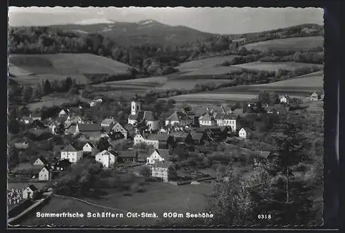 AK Schäffern /Ost-Stmk., Ortsansicht aus der Vogelschau