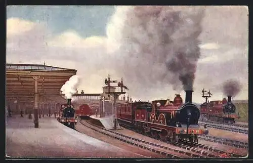 AK Englische Eisenbahn Gloucester, Midland Railway Station