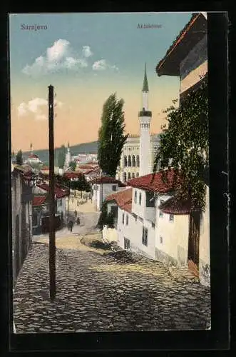 AK Sarajevo, Alifakovac, Strassenpartie, Minarett