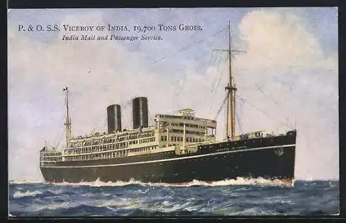 AK P. & O. S.S. Viceroy of India, India Mail & Passenger Service, Passagierschiff