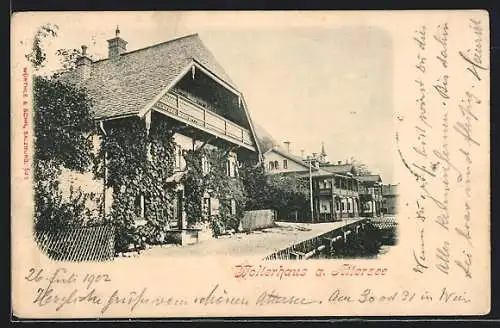 AK Weissenbach a. Attersee, Blick auf das Wolterhaus