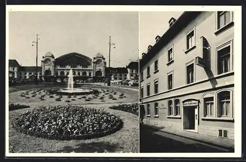 AK Basel, Hotel Vogt & Flügelrad