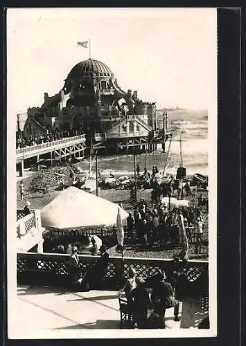 AK Lido di Roma / Lido di Ostia, Seebrücke