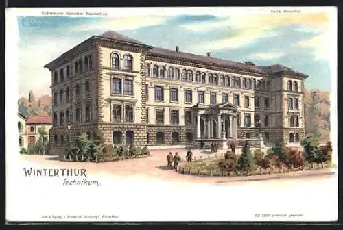 Künstler-AK C. Steinmann: Winterthur, Technikum