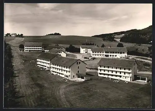 AK Neutrauchburg bei Isny, Kuranstalt Aplenblick aus der Vogelschau