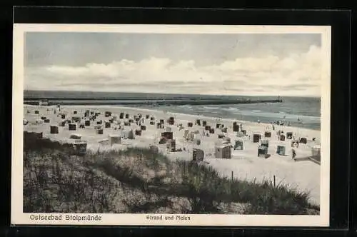 AK Stolpmünde, Strand und Molen