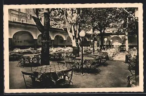 AK Salzburg, Grossgastwirtschaft und Restaurant Sternbräu, der Sterngarten, Inh. F. & F. Kitlitschka