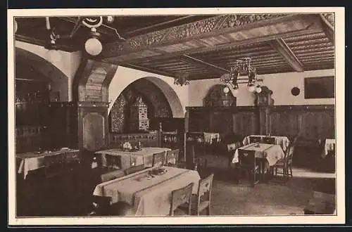 AK Salzburg, Restaurant Trauben-Stüberl, Innenansicht, Inh. T. Fischinger