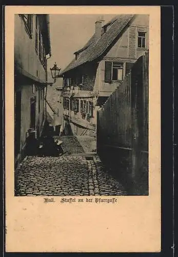 AK Hall, Staffel an der Pfarrgasse