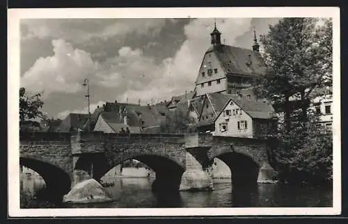 AK Besigheim, Blick zur Brücke