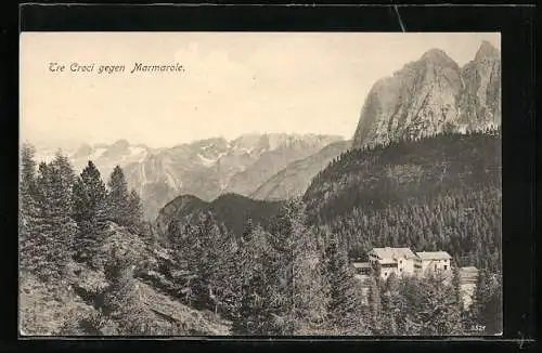 AK Cortina, Tre Croci, Hotel gegen Marmarole