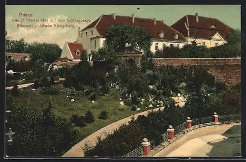 AK Posen, Königl. Staatsarchiv auf dem Schlossberge