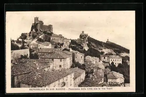 AK San Marino, Panorama della Citta con le Tre Torri