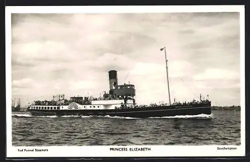 AK Red Funnel Steamer Princess Elizabeth