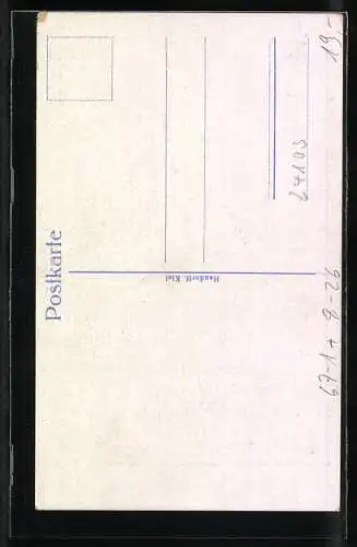 Künstler-AK Kiel, Deutsche Bäckereifach-Ausstellung 1930