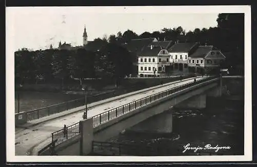 AK Gornja Radgona, Blick über die Brücke