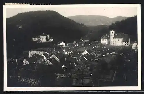 AK Rogatec, Ortsansicht mit Kirche