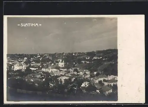 AK Slatina, Stadtansicht aus der Vogelschau