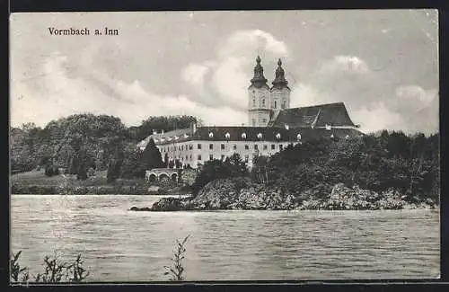 AK Vormbach a. Inn, Blick auf die Kirche