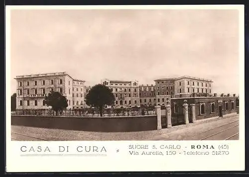 AK Roma, Casa di Cura Suore S. Carlo, Via Aurelia 159