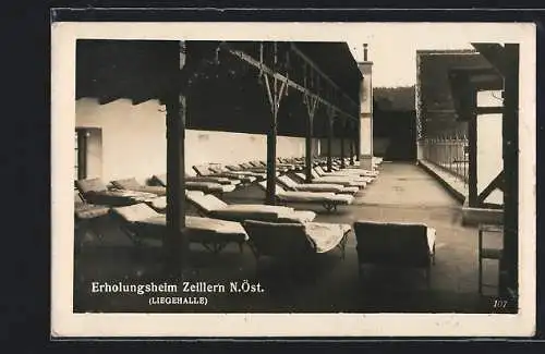 AK Zeillern /N.-Öst., Erholungsheim, Liegehalle