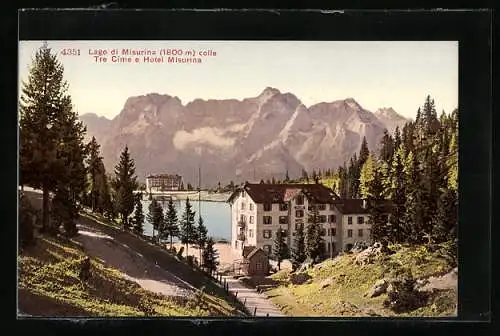 AK Lago di Misurina, colle Tre Cime e Hotel Misurina