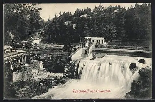 AK Gmunden, Traunfall, Wasserfall