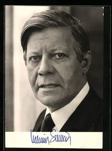 AK Portrai Bundeskanzler Helmut Schmidt