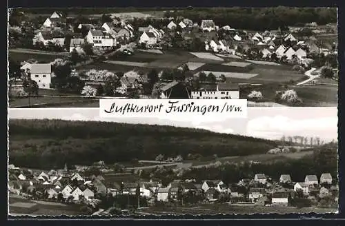 AK Fussingen /Ww., Ortsansicht aus der Vogelschau