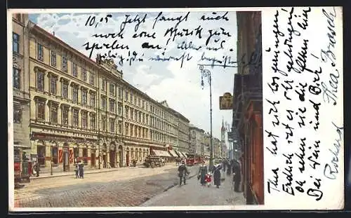 Künstler-AK Wien, Restaurant Rudolf Lembacher, Hauptstrasse 9