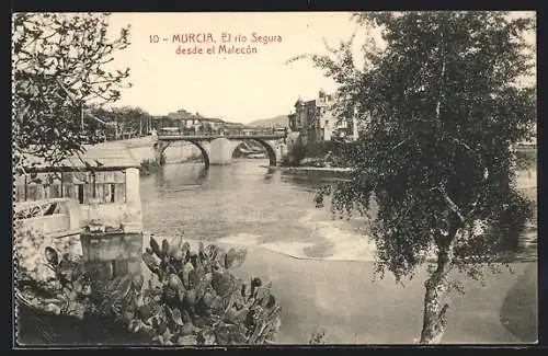 AK Murcia, El Rio Segura desde el Malecón