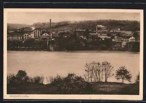 AK Rheinfelden, Ortsansicht über den Fluss